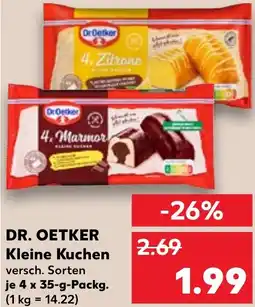 Kaufland DR. OETKER Kleine Kuchen Angebot