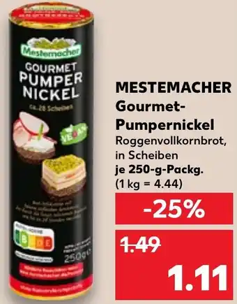 Kaufland MESTEMACHER Gourmet Pumpernickel Angebot