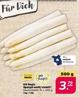 NETTO GO Regio Spargel weiß/violett Angebot