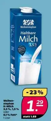 NETTO Weihenstephan H-Milch Angebot