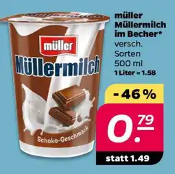 NETTO müller Müllermilch im Becher Angebot