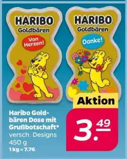 NETTO Haribo Goldbären Dose mit Grußbotschaft Angebot
