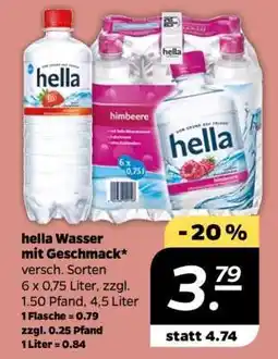 NETTO hella Wasser mit Geschmack Angebot
