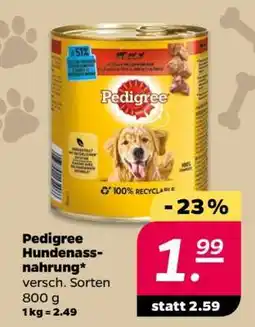 NETTO Pedigree Hundenassnahrung Angebot