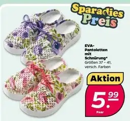 NETTO EVA-Pantoletten mit Schnürung Angebot