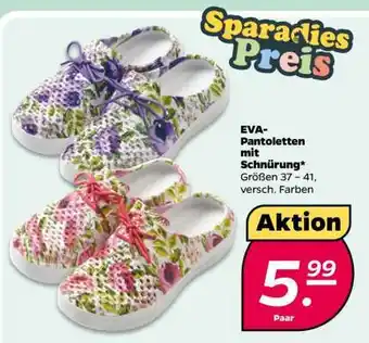 NETTO EVA-Pantoletten mit Schnürung Angebot