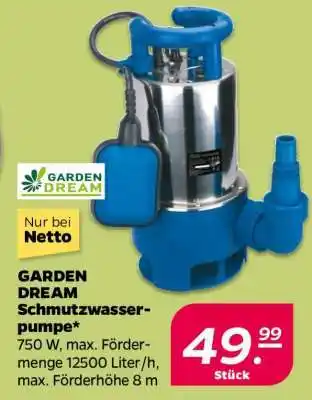 NETTO GARDEN DREAM Schmutzwasserpumpe Angebot