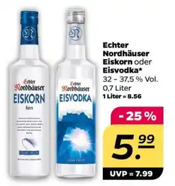 NETTO Echter Nordhäuser Eiskorn oder Eisvodka Angebot