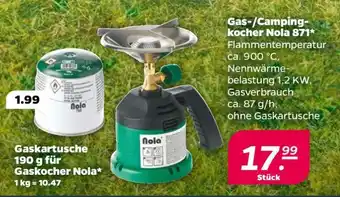 NETTO Gas-/Campingkocher Nola 871 Angebot