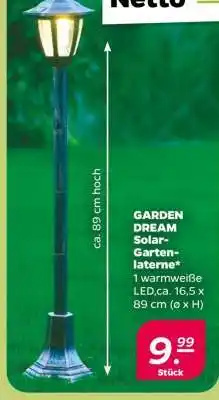 NETTO GARDEN DREAM Solar-Gartenlaterne Angebot
