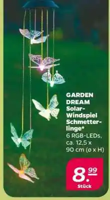 NETTO GARDEN DREAM Solar-Windspiel Schmetterlinge Angebot