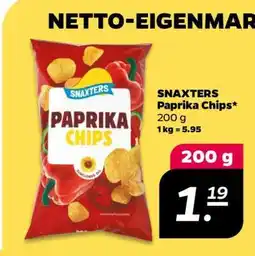 NETTO SNAXTERS Paprika Chips Angebot