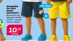 NETTO SpongeBob 2er-Pack Kinder Sweatshorts Angebot