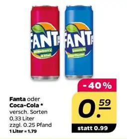 NETTO FANTA oder COCA-COLA Angebot