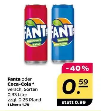 NETTO FANTA oder COCA-COLA Angebot