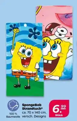 NETTO SpongeBob Strandtuch Angebot