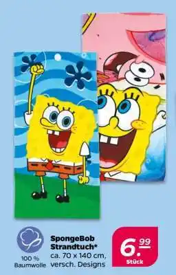 NETTO SpongeBob Strandtuch Angebot
