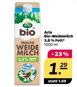 NETTO Arla Bio Weidemilch 3,8% Fett Angebot