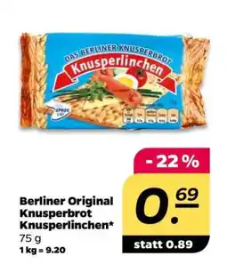 NETTO Berliner Original Knusperbrot Knusperlinchen Angebot