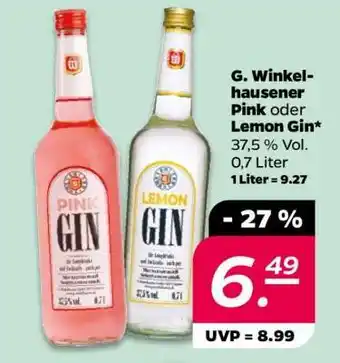 NETTO G. Winkelhauser Pink oder Lemon Gin Angebot