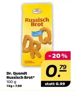 NETTO DR. QUENDT Russisch Brot Angebot