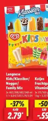 Lidl Langnese Kids/Klassiker/Nogger/Family Mix Angebot