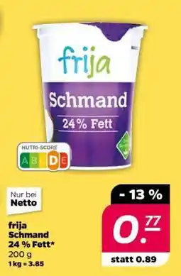 NETTO frija Schmand 24 % Fett Angebot