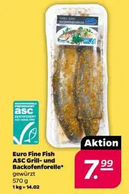 NETTO Euro Fine Fish ASC Grill- und Backofenforelle Angebot