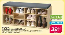 NETTO KESPER Schuhschrank mit Sitzkissen Angebot