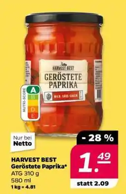 NETTO HARVEST BEST Geröstete Paprika Angebot
