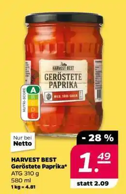 NETTO HARVEST BEST Geröstete Paprika Angebot
