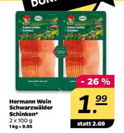 NETTO Hermann Wein Schwarzwälder Schinken Angebot