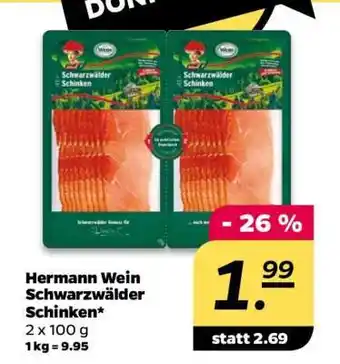 NETTO Hermann Wein Schwarzwälder Schinken Angebot