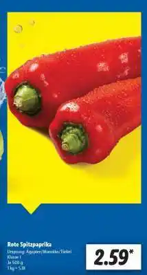 Lidl Rote Spitzpaprika Angebot