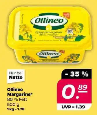 NETTO Ollineo Margarine Angebot