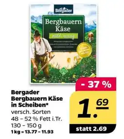 NETTO Bergader Bergbauern Käse in Scheiben Angebot