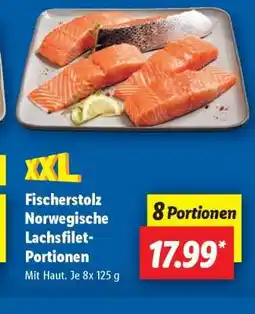 Lidl Fischerstolz Norwegische Lachsfilet-Portionen Angebot