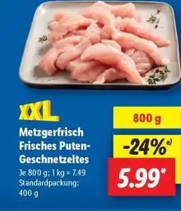 Lidl Metzgerfrisch Frisches Puten- geschnetzeltes Angebot
