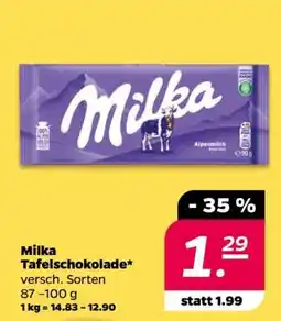 NETTO Milka Tafelschokolade Angebot