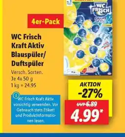 Lidl WC Frisch Kraft Aktiv Blauspüler/Duftspüler Angebot