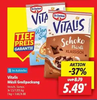Lidl Vitalis Müsli Großpackung Angebot
