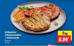 Lidl Grillmeister Schweinenacken-/-rückensteaks Angebot
