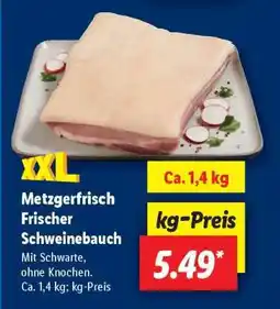 Lidl Metzgerfrisch Frischer Schweinebauch Angebot