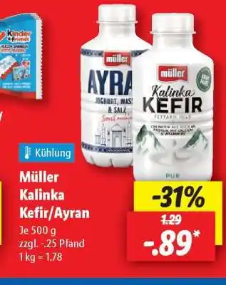 Lidl Müller Kalinka Kefir / Ayran Angebot