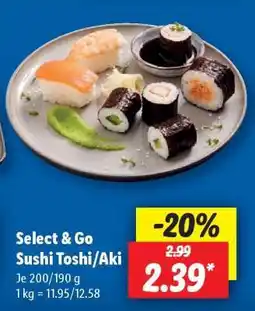 Lidl Select & Go Sushi Toshi/Aki Angebot
