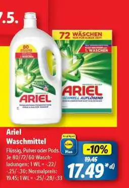 Lidl Ariel Waschmittel Angebot