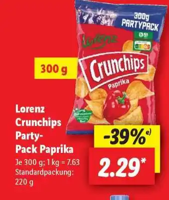 Lidl Lorenz Crunchips Party-Pack Paprika Angebot