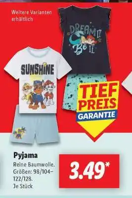 Lidl Pyjama Angebot