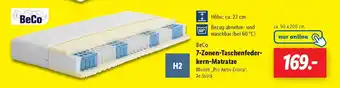 Lidl BeCo 7-Zonen-Taschenfederkern-Matratze Angebot