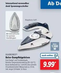 Lidl SILVERCREST Reise-Dampfbügeleisen Angebot